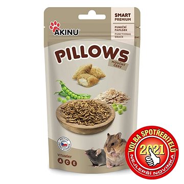 Akinu Pillows vankúšiky s múčnym červom pre hlodavce 40 g