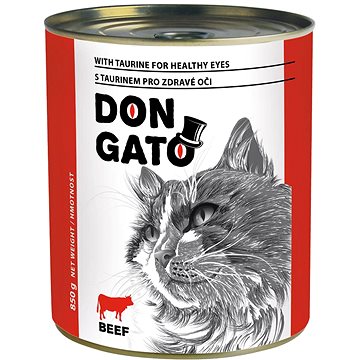 Don Gato Konzerva pre mačky s hovädzím 850 g
