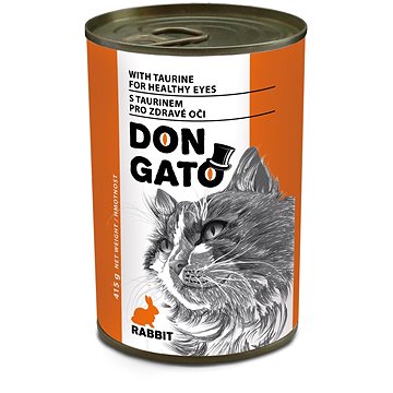 Don Gato Konzerva pre mačky s králičím 415 g
