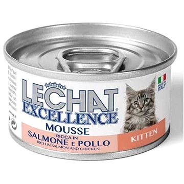 Monge Lechat Excellence Mousse Pena s lososom a kuracím mäsom pre mačiatka 85g