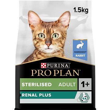 Pro Plan Cat Sterilised renal plus s králikom 1,5 kg