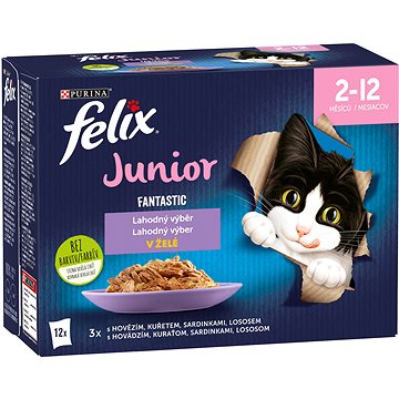 FELIX Fantastic Junior s kuraťom želé Multipack 12× 85 g