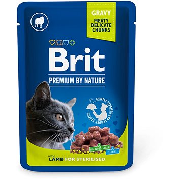 Brit premium cat pouches Lamb for Sterilised 100 g