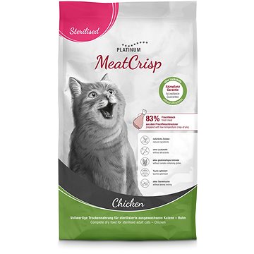 Platinum MeatCrisp Sterilised kura pre kastrované mačky 1,5 kg