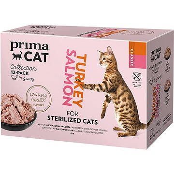 PrimaCat Kapsička pre sterilizované mačky filety multipack 12× 85 g
