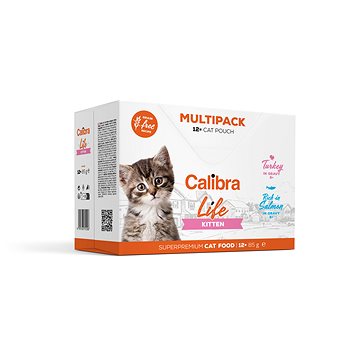Calibra Cat Life kapsička kitten multipack 12× 85 g