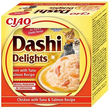 Ciao Dashi Delights kura s tuniakom a lososom 70 g