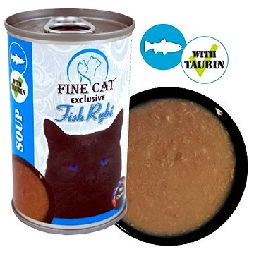Fine Cat Exclusive polievka pre mačky rybacia 158 g