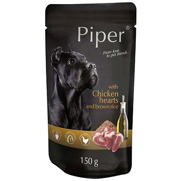 Piper Adult kuracie srdce a hnedá ryža 150 g