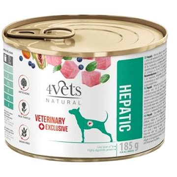 4Vets Natural Veterinary Exclusive Hepatic Dog 185 g