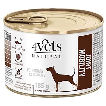 4Vets Natural Veterinary Exclusive Joint Mobility Dog 185 g