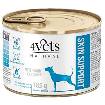 4Vets Natural Veterinary Exclusive SKIN SUPPORT Dog 185 g
