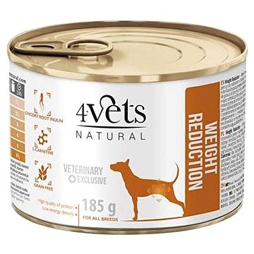 4Vets Natural Veterinary Exclusive Weight Reduction 185g