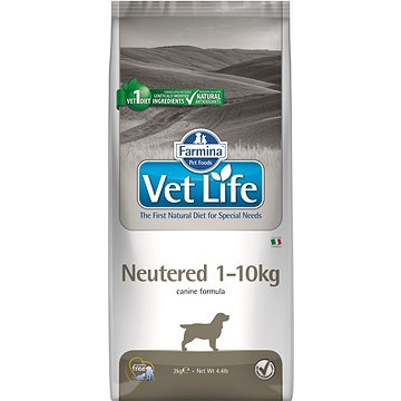 Vet Life Natural Dog Neutered 1 – 10 kg 2 kg