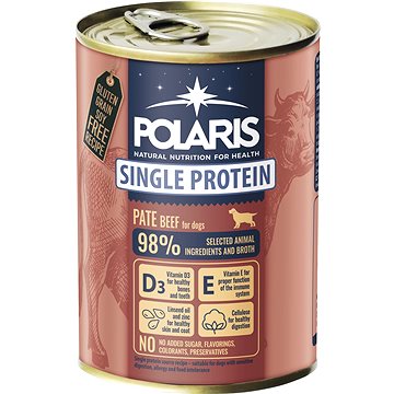 Polaris Single Protein Paté konzerva pre psov hovädzia 400 g