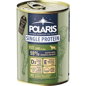 Polaris Single Protein Paté konzerva pre psov jahňacia 400 g