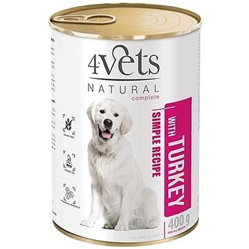 4Vets NATURAL SIMPLE RECIPE s morčacou 400g konzerva pre psov