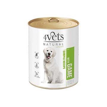 4Vets NATURAL SIMPLE RECIPE s divinou 800 g konzerva pre psov
