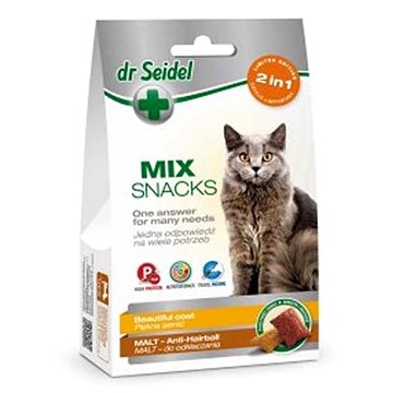 Dr. Seidel snacks for cats MIX 2 in 1 for beautiful coat & malt 60 g