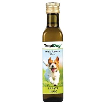 TropiDog Lososový a ľanový olej pre psov 250 ml