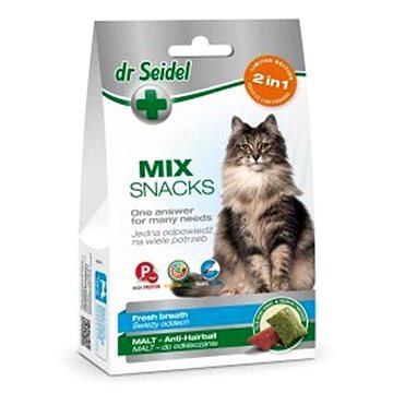 Dr. Seidel Snacks for cats Mix 2 in 1 for fresh breath & malt 60 g