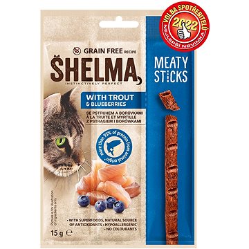 Shelma snack mäsové tyčinky bez obilnín, pstruh 15 g