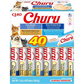 Ciao Churu Cat BOX tuniakový výber 40× 14 g