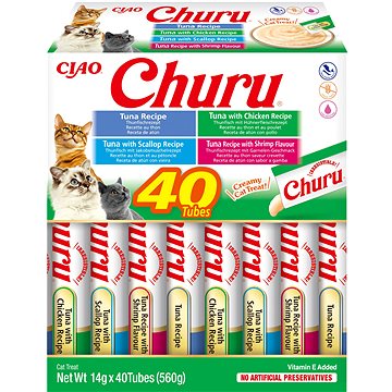 Ciao Churu Cat BOX Tuna Seafood Variety 40× 14 g