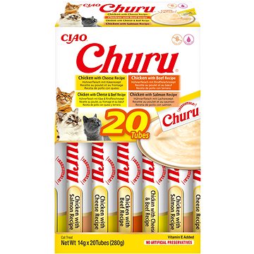 Ciao Churu Cat BOX kurací a hovädzí výber 20× 14 g