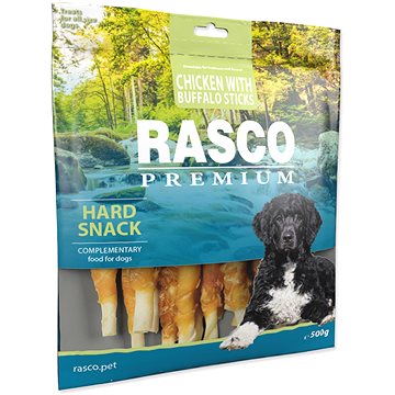 Rasco Premium Pochúťka byvolie tyčinky obalené kuracím 500 g