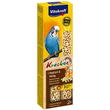 Vitakraft Kracker andulka popcorn+med 2 ks