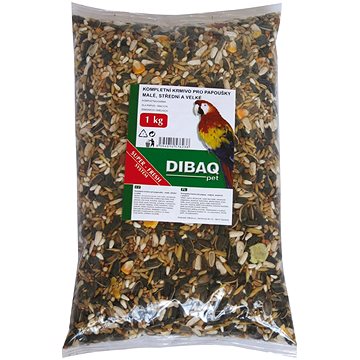 Dibaq Kompletná kŕmna zmes pre papagáje 1 kg