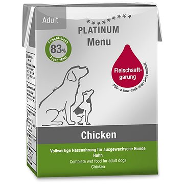 Platinum natural menu chicken kura 375 g