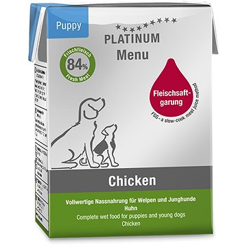 Platinum natural menu puppy chicken