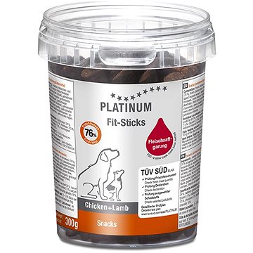 Platinum natural fit sticks chicken lamb kura jahňa kúsky 300 g