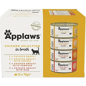 Applaws konzerva Cat multipack kurací výber 12× 70 g