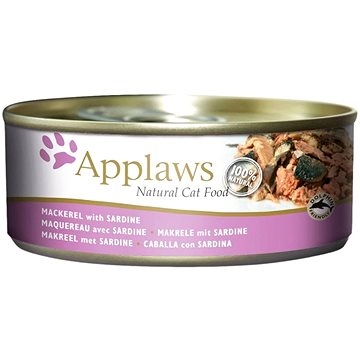 Applaws konzerva Cat makrela a sardinky 156 g