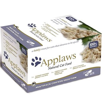 Applaws miska Cat Pot multipack kurací výber 8× 60 g