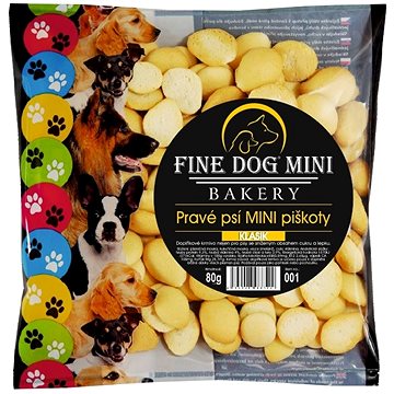 Fine Dog mini bakery piškóty pre malé plemená psov 6 × 80 g klasik