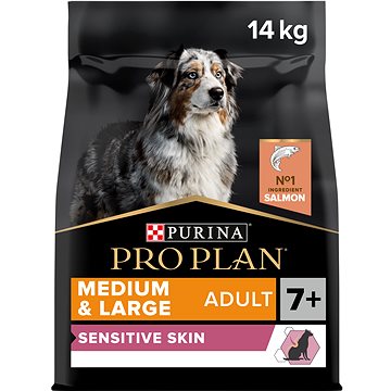Pro Plan medium & large 7+ sensitive skin losos 14 kg