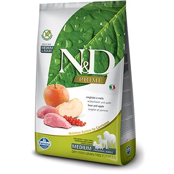 N&D grain free dog adult boar & apple 2,5 kg