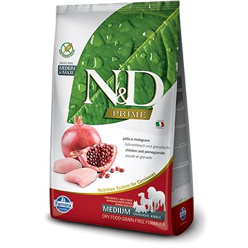 N&D grain free dog adult chicken & pomegranate 2,5 kg