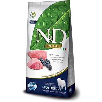 N&D grain free dog adult maxi lamb & blueberry 12 kg