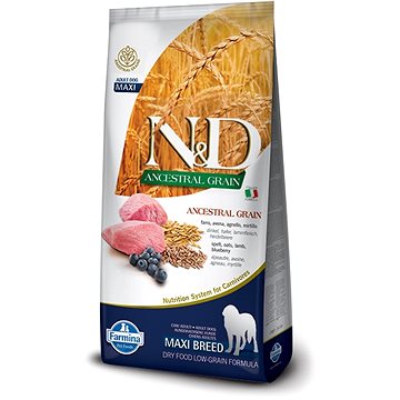 N&D low grain DOG Adult M/L Lamb & Blueberry 12 kg