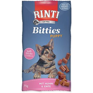 FINNERN pochúťka Rinti Extra Bitties Puppy kura + kačka 75 g