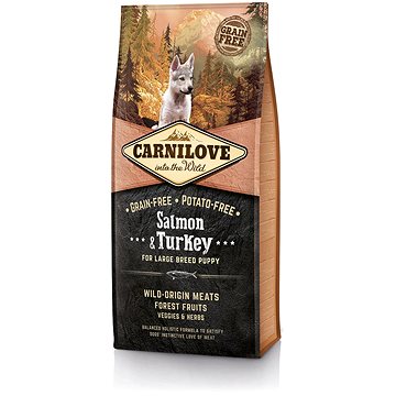 Carnilove salmon & turkey for large breed puppy 12 kg