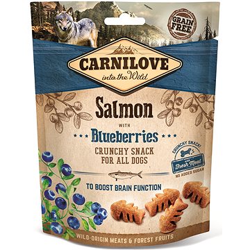 Carnilove dog crunchy snack salmon with blueberries with fresh meat 200 g