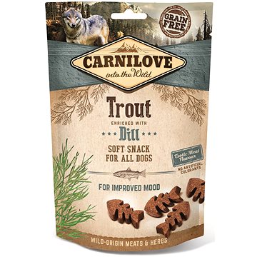 Carnilove dog semi moist snack trout enriched with dill 200 g