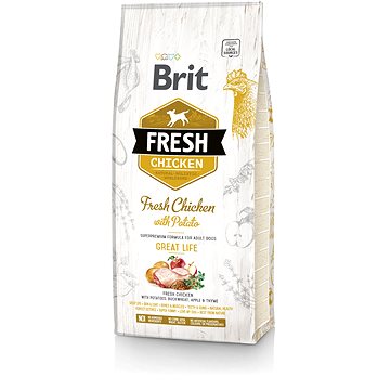 Brit Fresh chicken with potato adult great life 12 kg