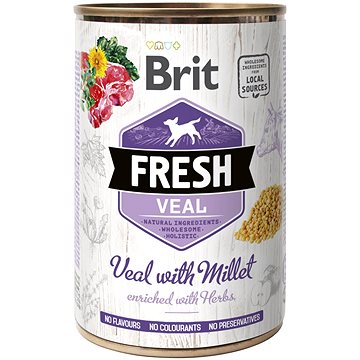 Brit Fresh Veal with millet 400 g